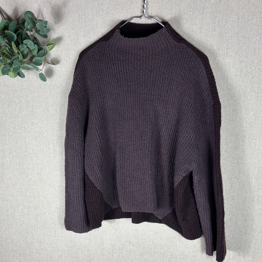 Prologue Dual Purple Mock Neck Sweater Medium - Picture 4 of 7